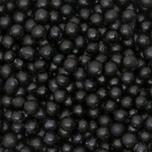 Рисовое драже «Шарики» перламутровые, чёрные, 5 мм, 50 г