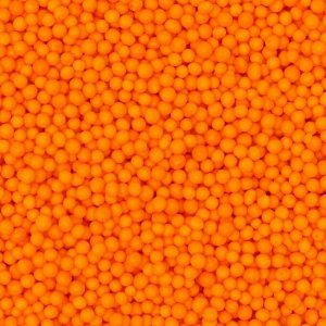 Кондитерская посыпка шарики 2 мм, оранжевый перламутровые, 50 г