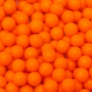 Кондитерская посыпка шарики 6 мм, оранжевые перламутровые, 50 г