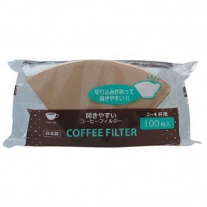 Бумажные фильтры для кофе белые на 2-4 чашек (100 шт)