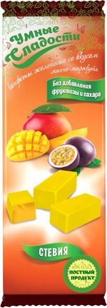 Конфеты желейные «Умные сладости» со вкусом манго-маракуйя