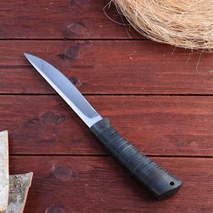 Нож охотничий «Змеелов» Н57, ст. ЭИ-107, рукоять текстолит, кожа, 26 см