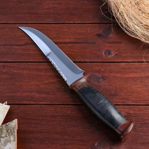 Нож охотничий «Морской патруль» Н69, ст. ЭИ-107, рукоять текстолит, кожа, 28,5 см