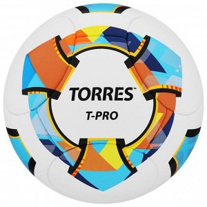 Мяч футбольный TORRES T-Pro, PU-Microf, термосшивка, 14 панелей, р. 5