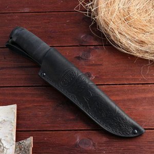 Нож охотничий «Следопыт» Н61, ст. ЭИ-107, рукоять текстолит, микропора, 24,5 см
