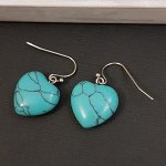 Серьги имитация натурального камня