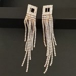 Серьги Вечерние со стразами