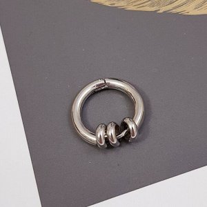 Моносерьга из стали - кольцо, 1 шт., арт.104.179