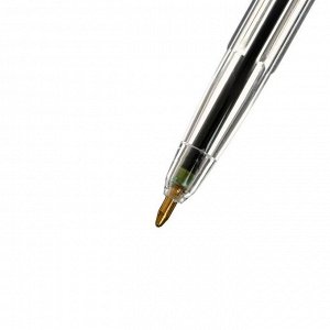 Ручка шариковая Corvina "51 Classic" зеленые чернила, узел 1,0 мм, прозрачный корпус