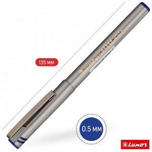 Ручка капиллярная Luxor "Micropoint" чернила синие, узел 0,5 мм, одноразовая