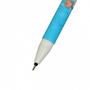 Ручка гелевая-прикол со стираемыми чернилами, стержень чёрный, корпус МИКС, Sea (штрихкод на штуке)