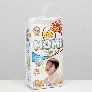 Пoдгyзнuku-тpycuku MOMI Ultra Care, L (9-14 kг), 44 шт