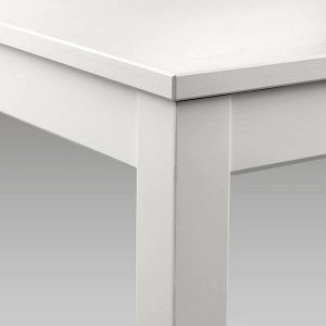 LANEBERG ЛАНЕБЕРГ Раздвижной стол, белый130/190x80 см