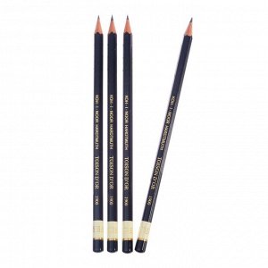 Набор чернографитных карандашей 4 штуки Koh-I-Noor, профессиональных 1900 9Н (2474713)