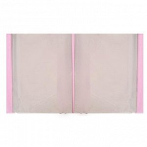Папка с 100 вкладышами А4, 700 мкм, Calligrata, неон, розовая