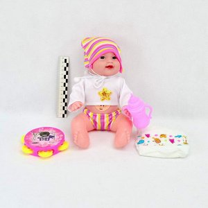 Кукла Пупс набор Good Baby 30см (пупс+аксессуары)(звук)(в пакете)(6622-3)