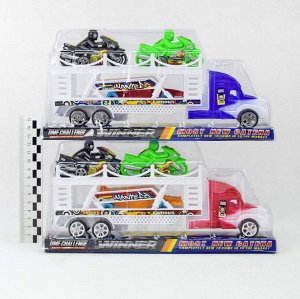 Truck Super Racing Speed Winner набор (грузовик+2мотоцикла+машинка)(пластик)(№848-20)
