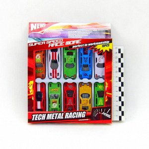 Набор машинок Tech Metal Racing (10in1)(металл)(№XL860)