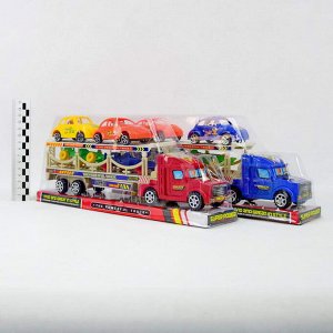 Truck Super Free Style набор (грузовик+2машинки+2машинки формула)(пластик)(№3983A-2G)