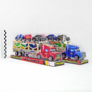 Truck Super Free набор (грузовик+3машинки+2машинки формула)(пластик)(№3983A-2A)