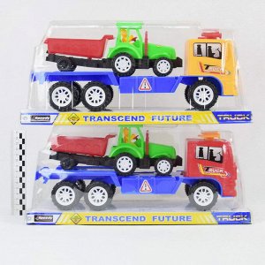 Truck Super Full-Speed набор (грузовик+трактор)(пластик)(№555-46A)(35см)