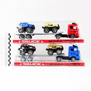 Truck Super Power набор(грузовик+приц.+2машины Big Food)(пластик)(№K158-17)
