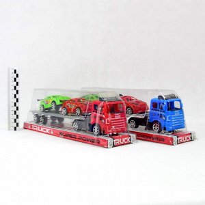 Truck Super Power набор(грузовик+приц.+2машины Racing)(пластик)(№K158-14)