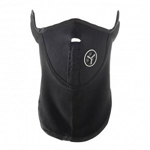Ветрозащитная маска под шлем с клапаном, размер универсальный, чёрный