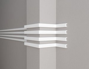 Молдинг DD612 Decor-Dizayn из дюрополимера "ГРАНИ" 40*25мм 2м 1/28