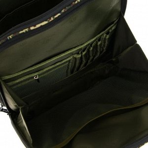Рюкзак каркасный Bruno Visconti, 38 х 30 х 20 см + пенал, «Милитари. Army»