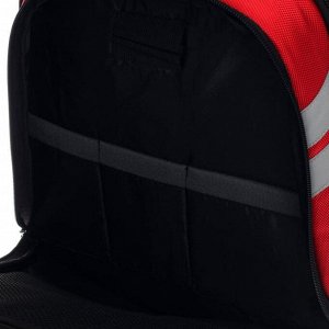 Рюкзак молодежный Ferrari, 40 х 29.5 х 13, для мальчика, с отделением для ноутбука, светоотражающий материал