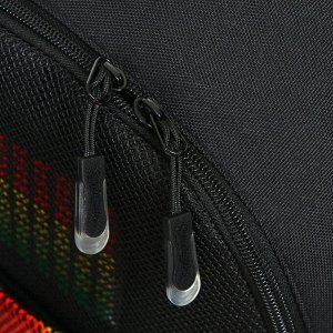 Рюкзак молодёжный, Seventeen, 43 x 29 x 16.5 см, с мигающей led панелью, которая активируется от звука портативной колонки (в комплекте)