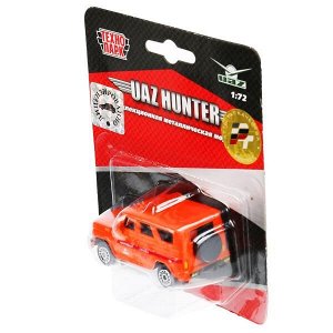 CT12-391-U-BLC МАШИНА "ТЕХНОПАРК" МЕТАЛЛ. УАЗ HUNTER СПЕЦСЛУЖБЫ 1:72 НА БЛИСТЕРЕ (РУСС. УП.) в кор.2*144шт