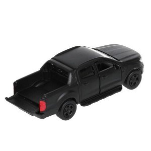 SB-18-09-FR-N(BL-MATTE)-WB Машина металл FORD ranger ПИКАП, 12 см, .дв., баг., инерц., черый мат., кор. Технопарк в кор.2*24шт