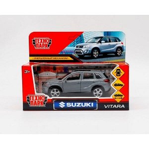 VITARA-12FIL-GYBK Машина металл "SUZUKI" "suzuki vitara s 2015 матовый" дл 12 см, откр дв, багаж, инерц, серый с черн,