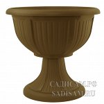 Вазон на ножке Леон 41 15л Бронзовый (5шт/уп)