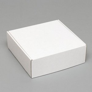 СИМА-ЛЕНД Коробка самосборная, белая, 27 х 27 х 9,5 см