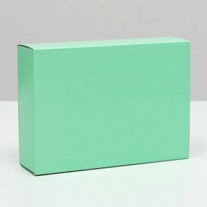 Коробка для конфет 6 шт, мята, 13,7 х 9,85 х 3,86 см