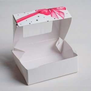 Коробка складная «Подарок», 10 x 8 x 3.5 см