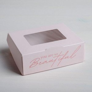 Коробка складная «Beautiful», 10 x 8 x 3.5 см