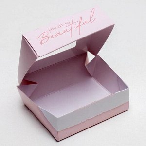 Коробка складная «Beautiful», 10 x 8 x 3.5 см