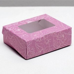 Коробка складная «Нежность», 10 ? 8 ? 3.5 см