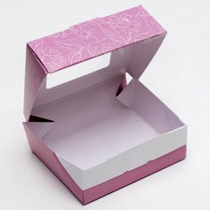 Коробка складная «Нежность», 10 x 8 x 3.5 см