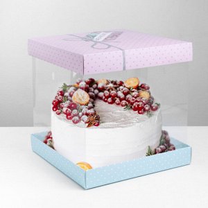 Складная коробка под торт «Have a nice day», 30 x 30 см
