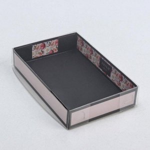 Коробка для макарун с подложками «Люби», 17 х 12 x 3,5 см