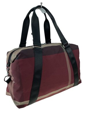 Дорожная текстильная сумка с принтом, цвет бордовый