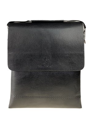 Мужская сумка-планшет из чёрной искусственной кожи