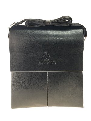 Мужская сумка-планшет из искусственной кожи через плечо, цвет чёрный