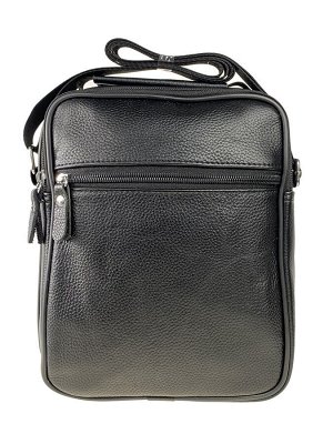 Greta Кожаная мужская сумка через плечо, цвет чёрный