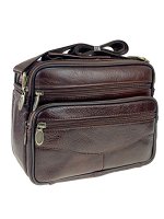 Greta Мужская кожаная сумка для документов, цвет коричневый